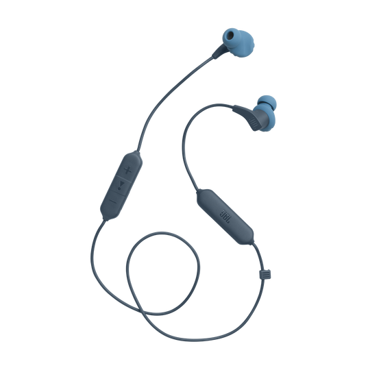 JBL Endurance Run 2 Wireless - Blue - Waterproof Wireless In-Ear Sport Headphones - Detailshot 4